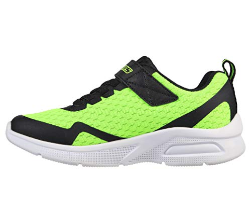 Skechers Jungen Microspec Max Torvix Sneaker, Lime Textile Black Trim, 27 EU von Skechers