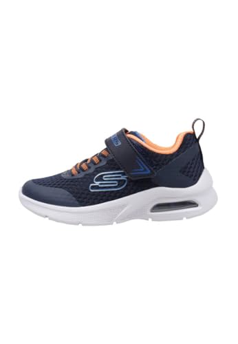 Skechers Boy's MICROSPEC MAX, Marineblau/Orange, 12.5 Little Kid von Skechers