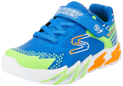 Skechers Jungen Sneaker, Royal Synthetic Textile Lime Orange u, 36.5 EU von Skechers