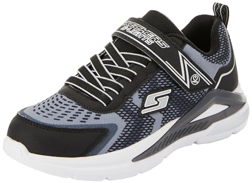 Skechers Jungen Sneaker, Schwarze Textil-Silberverzierung, 33.5 EU von Skechers