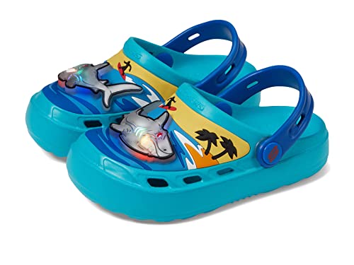 Skechers Kids Boy's Foamies Swifters Ii-Illumi-Shark Slide Sneaker, Turquoise/Light Blue, 3 Little Kid Skechers Kids Boy's Foamies Swifters Ii-Illumi-Shark Slide Sneaker, Turquoise/Light Blue, 3 Little Kid von Skechers
