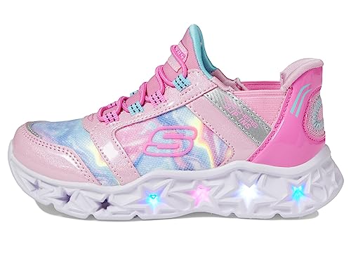 Skechers Kids Girls Galaxy Lights-Tie Dye Takeo Sneaker, Pink/Multi, 1 Little Kid von Skechers