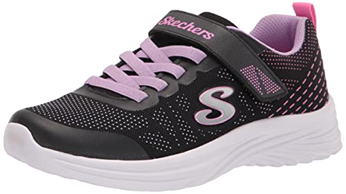 Skechers Dreamy Dancer Radiant Rogue Sneaker, Black & Lavender Mesh/Multi Trim, 29 EU von Skechers