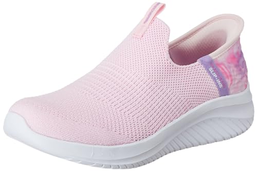 Skechers Kinder Slip-On Ultra Flex 3.0 COLORY WILD Hellrosa/Mehrfarbig, Größe 32 EU von Skechers