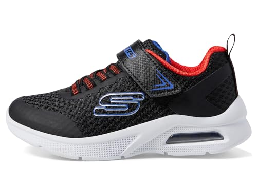 Skechers Kinder Sneaker MICROSPEC MAX Schwarz/Rot/Blau, Größe 28 EU von Skechers