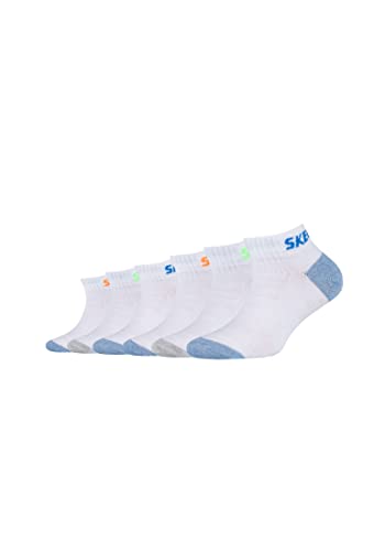 Skechers Kinder Sneakersocken Mesh Ventilation 6er Pack 31/34 white von Skechers