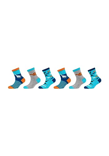 Skechers Kinder Socken Casual 6er Pack 35/38 navy mix von Skechers