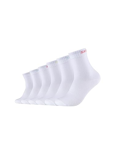 Skechers Kinder Socken Mesh Ventilation 6er Pack 35/38 white von Skechers