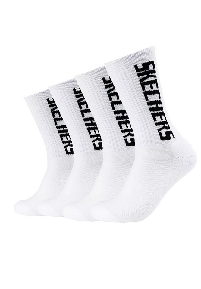 Skechers Kurzsocken Unisex Tennis Sock cushioned line 4p (Spar-Pack, 4-Paar, 4er-Pack) von Skechers