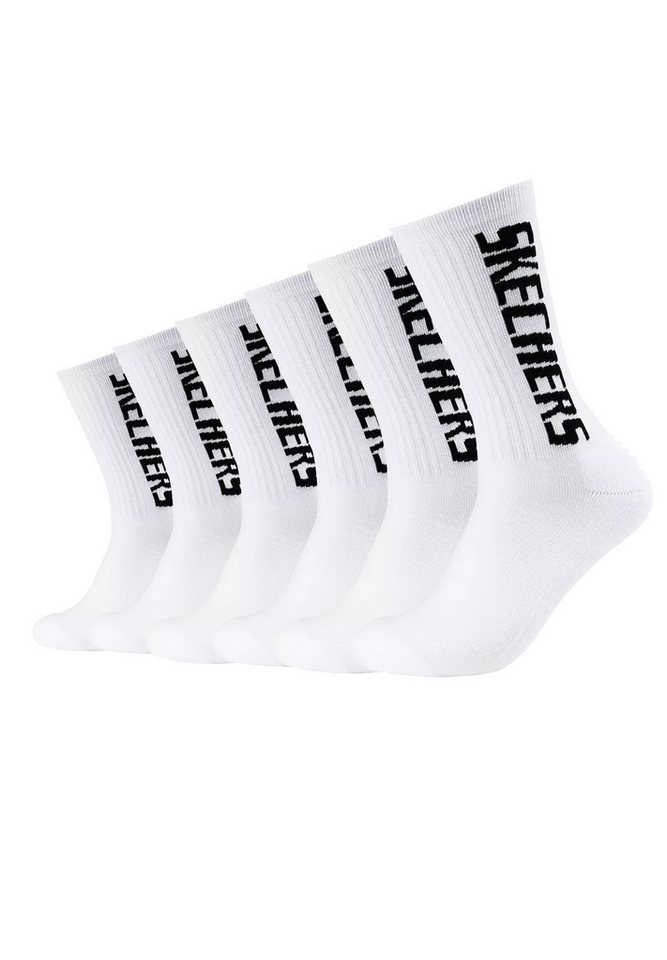 Skechers Kurzsocken Unisex Tennis Sock cushioned line 6p (Spar-Pack, 6-Paar, 6er-Pack) von Skechers