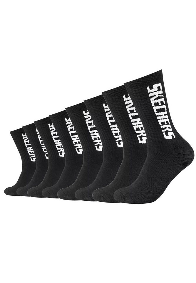 Skechers Kurzsocken Unisex Tennis Sock cushioned line 8p (Spar-Pack, 8-Paar, 8er-Pack) von Skechers
