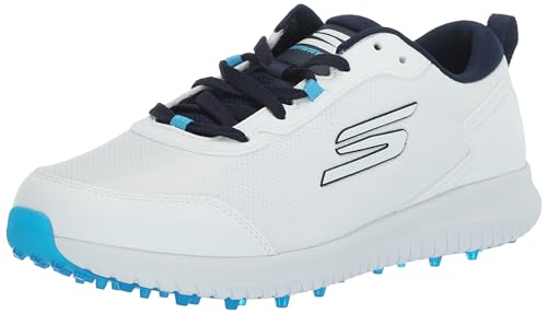 Skechers Leichter Herren-Golfschuh Max Fairway 4 ohne Spikes, weiß/Marineblau, 9 Wide Skechers Leichter Herren-Golfschuh Max Fairway 4 ohne Spikes, weiß/Marineblau, 9 Wide von Skechers