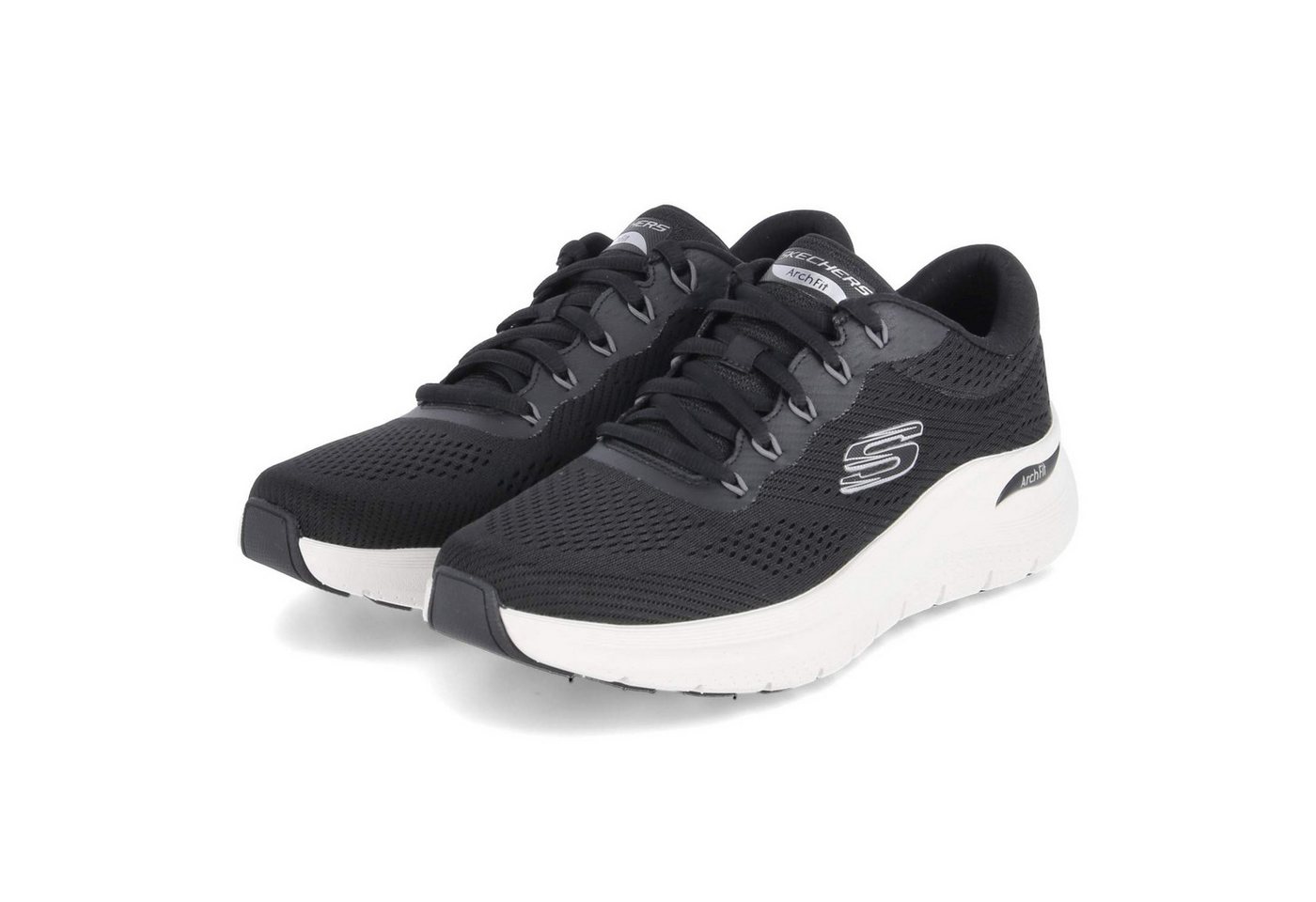Skechers Skechers 232700 BKW Herren Textil schwarz Schnürschuh von Skechers
