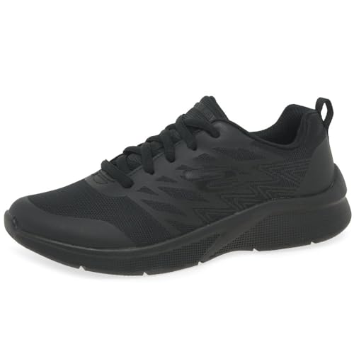 Skechers MICROSPEC Quick Sprint Sneaker, Schwarzer Textilrand, 28.5 EU von Skechers