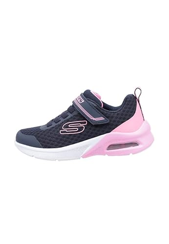 Skechers Mädchen 302343l NVY Sneaker, Marineblau Mesh Hot Pink Besatz, 27 EU von Skechers