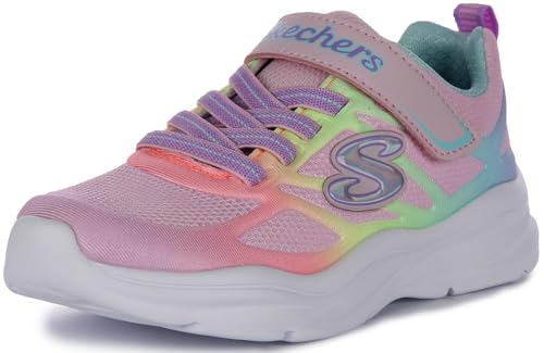 Skechers Mädchen 303503l Lpmt Sportschuhe, Hellrosa Netzstoff mit Mehreren Zierteilen von Skechers