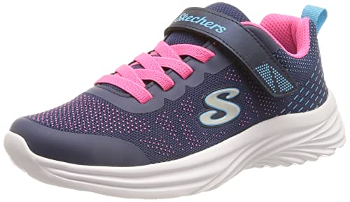 Skechers Mädchen Dreamy Dancer Radiant Rogue Sneaker, Navy Hot Pink Mesh Multi Trim, 28.5 EU von Skechers