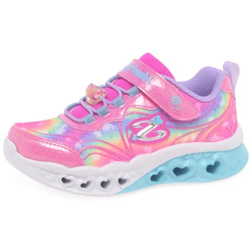 Skechers Mädchen Flutter Heart Lights Groovy Swirl Wanderstiefel, Rosa, 28 EU von Skechers