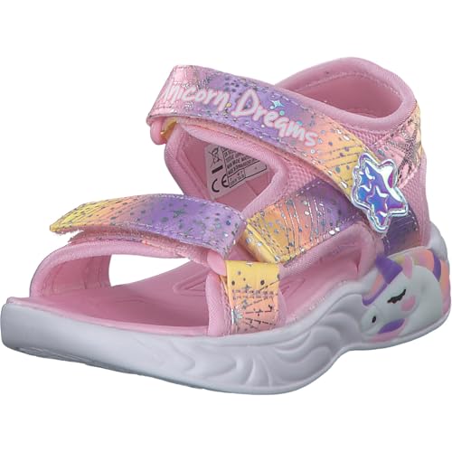 Skechers Mädchen Girls Sandalen, Light Pink Textile Multi Trim, 9 UK EU von Skechers