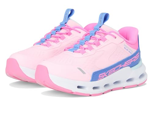 Skechers Mädchen Glide-Step + Vista Sneaker, Pink Synthetic/Blue Trim von Skechers