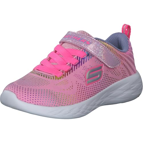 Skechers Mädchen Go Run 600 Shimmer Speeder Sneaker, Light Pink Mesh Multi Foil Trim, 30 EU von Skechers