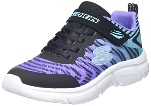 Skechers Mädchen Go Run 650 Fierce Flash Sneaker, Schwarz, 28 EU von Skechers