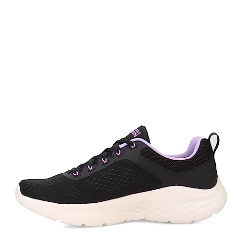 Skechers Mädchen Go Run Lite Sneaker, Schwarzer Stoff Violetter Rand, 35.5 EU von Skechers