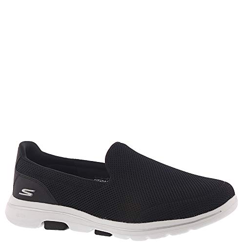 Skechers Mädchen Go Walk 5 Sneaker, Schwarz Black Textile White Trim BKW von Skechers