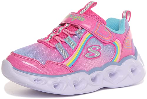 Skechers Mädchen HEART LIGHTS RAINBOW LUX Sneaker, Pink, 21 EU von Skechers