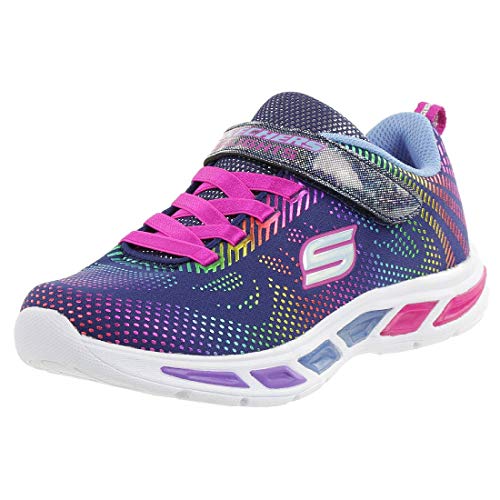 Skechers Mädchen Litebeams Gleam N' Dream Sneaker, Blue Navy Multi Nvmt, 34 EU von Skechers