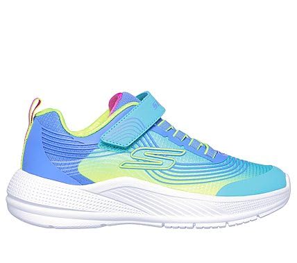 Skechers Mädchen Microspec Advance Sneaker, Turquoise/Lime von Skechers