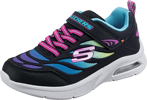 Skechers Mädchen Microspec Max Airy Colour Sneaker, Schwarz, 31 EU von Skechers