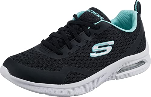 Skechers Mädchen Microspec Max Electric Jumps Sneaker, Black Mesh, 28 EU von Skechers