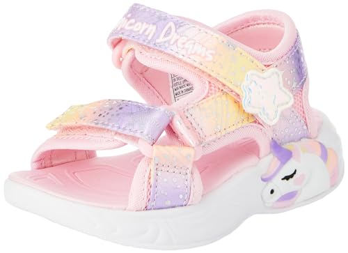 Skechers Unicorn Dreams Majestic Bliss Sandalen, Light Pink Textile/Multi Trim, 21 EU von Skechers