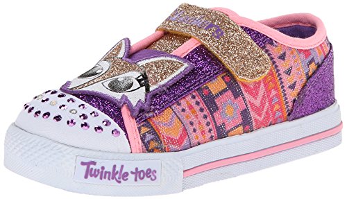 Skechers Mädchen Shuffles Critter Buds Low-Top, Violett (PRMT) von Skechers