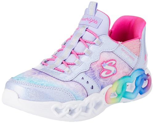 Skechers Girls Sneaker, Lavender Synthetic Multi Trim, 35 EU von Skechers