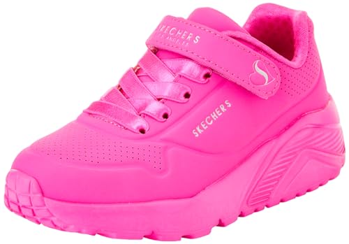 Skechers Mädchen UNO LITE Sneaker, Hot Pink Synthetikbesatz von Skechers