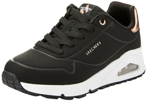 Skechers Mädchen Straße Sneaker, Schwarzer Synthetikbesatz von Skechers