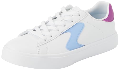Skechers Mädchen Eden Lx Sneaker, Weißer synthetischer violetter Rand von Skechers