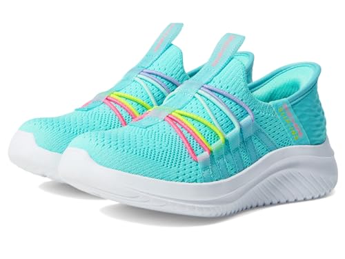 Skechers Mädchen ULTRA FLEX 3.0 - BUNGEE FUN, Aqua/Multi, 2.5 Little Kid von Skechers