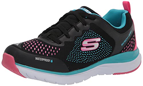 Skechers Mädchen Ultra Groove Miss Hydro Sneaker, Schwarzes Textilband mit Mehreren Zierelementen, 27.5 EU von Skechers