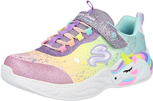 Skechers Mädchen Unicorn Dreams Sneaker, Purple Textile Multi Trim, 27 EU von Skechers