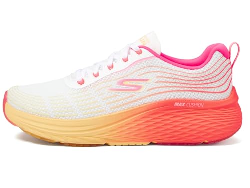 Skechers Max Cushioning Elite 2.0 Speed Play, Weiß/Pink, 37 EU von Skechers