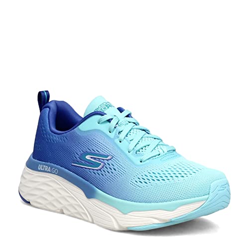 Skechers Damen Max Cushioning Elite-Destination Point Sneaker, Blau Hellblau, 37.5 EU von Skechers