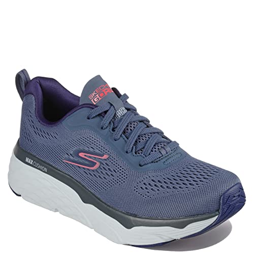 Skechers Max Cushioning Elite Mesh Schnürschuh, blau/Rose, 35 EU von Skechers