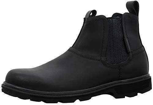 Skechers Men's Blaine Orsen Ankle Boot, Black/Black, 9.5 M US von Skechers