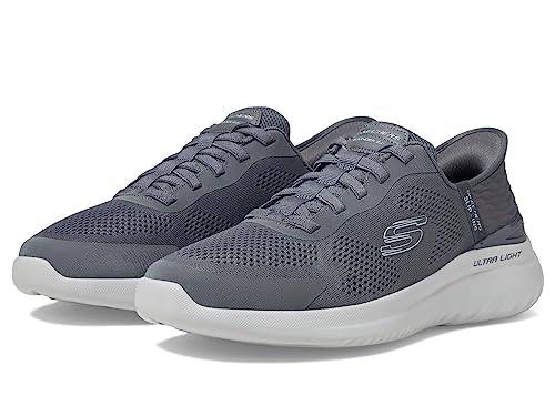 Skechers Men's Bounder 2.0 Emerged Slip-in Sneaker, Charcoal, 10.5 Wide von Skechers