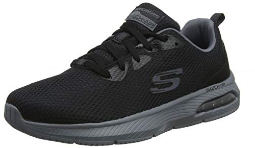 Skechers Men's DYNA-AIR Trainers, Black (Black Mesh/Charcoal Trim Bkcc), 8 (42 EU) von Skechers