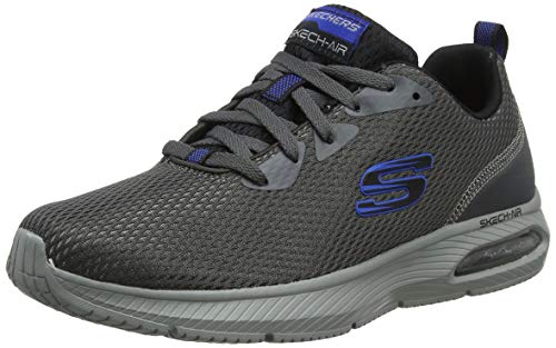 Skechers Men's DYNA-AIR Trainers, Grey (Charcoal Mesh/Black Trim Ccbk), 9.5 (44 EU) von Skechers