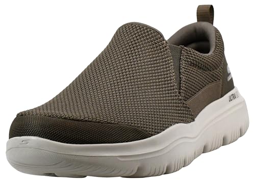 Skechers Herren Go Walk Evolution Ultra-einwandfrei Sneaker, Khaki, 46.5 EU von Skechers